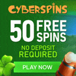CyberSpins Casino: 50 No Deposit Free Spins - March 2022