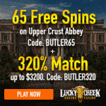 65 Free Spins & 320% Match Bonus from Lucky Creek