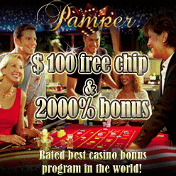 Pamper Casino No Deposit Code